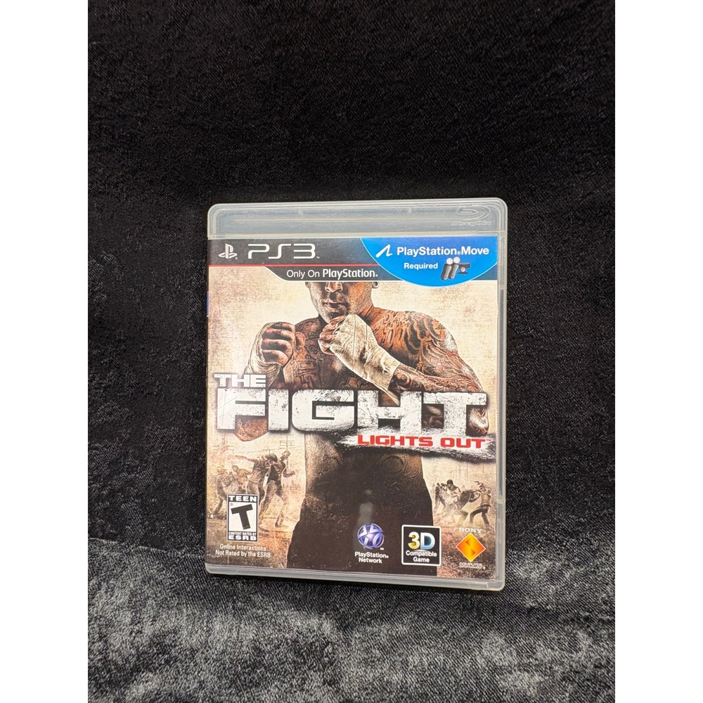 The Fight Lights Out Sony PlayStation 3 PS3 Game PS Move Required CIB 3D Support